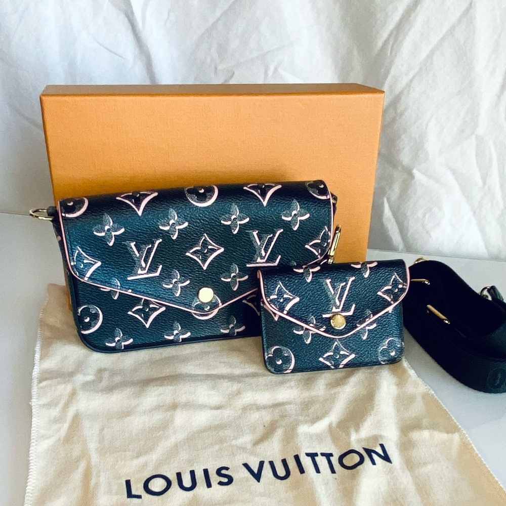 Luis Vuitton Felicie Strap go FFY Noir Black Pink